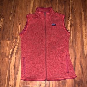 Patagonia Red Heather Fleece Vest